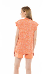 Pink Label - Pyjama Shorts Orange Leo