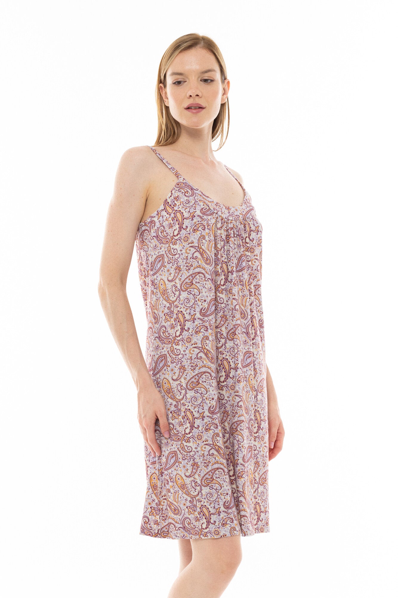 Pink Label - Nightgown Violete Paisley