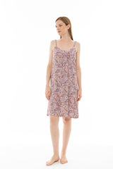 Pink Label - Nightgown Violete Paisley