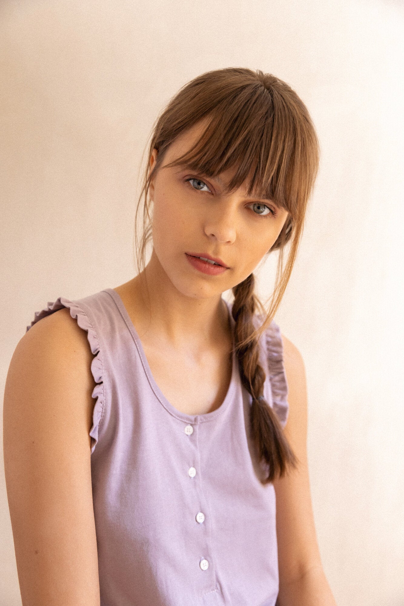 Pink Label - Pyjama Shorts Violete Paisley