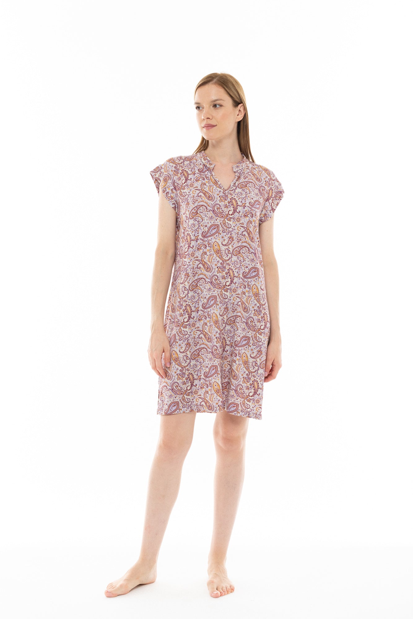 Pink Label - Nightgown Violete Paisley