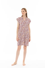 Pink Label - Nightgown Violete Paisley