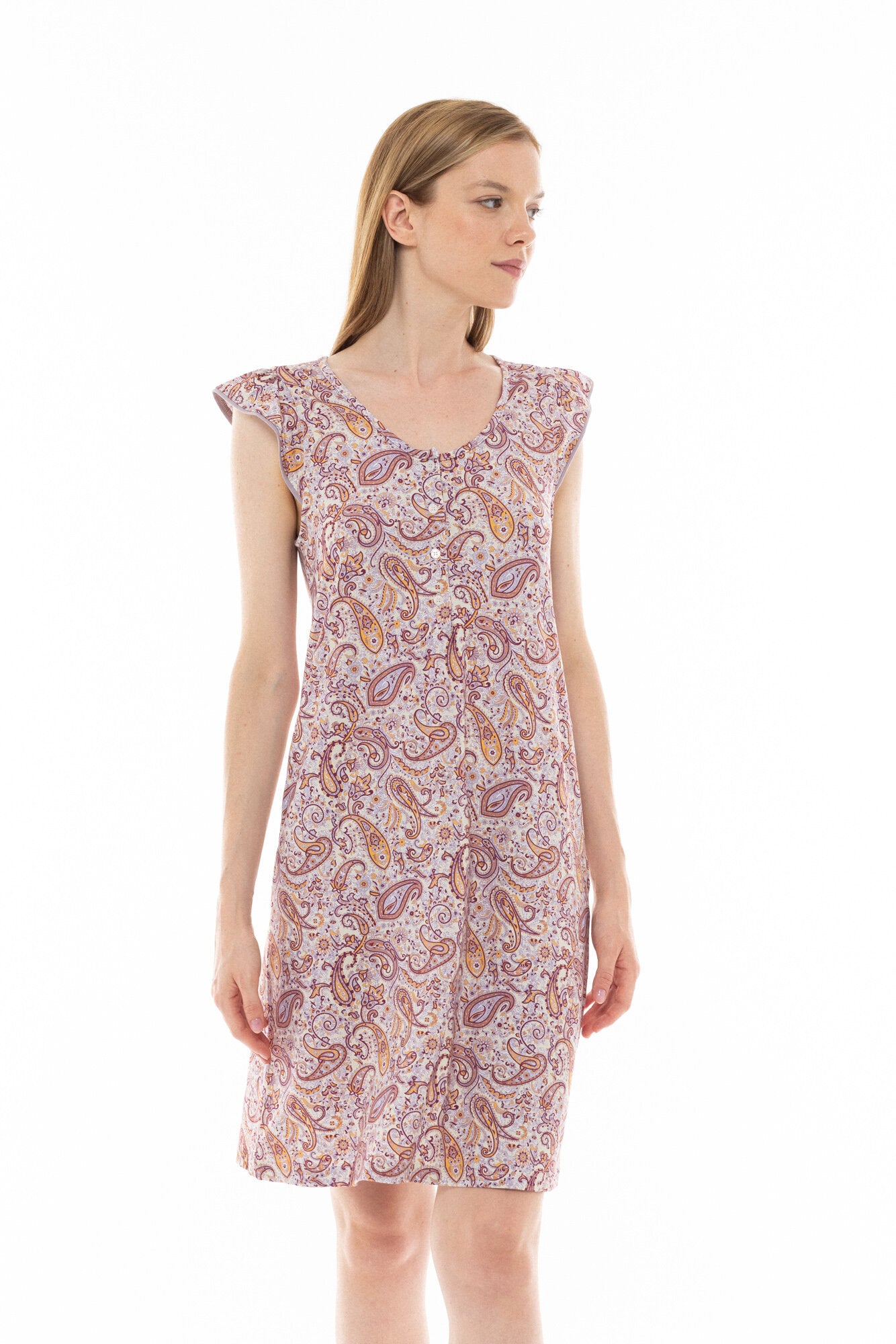 Pink Label - Nightgown Violete Paisley