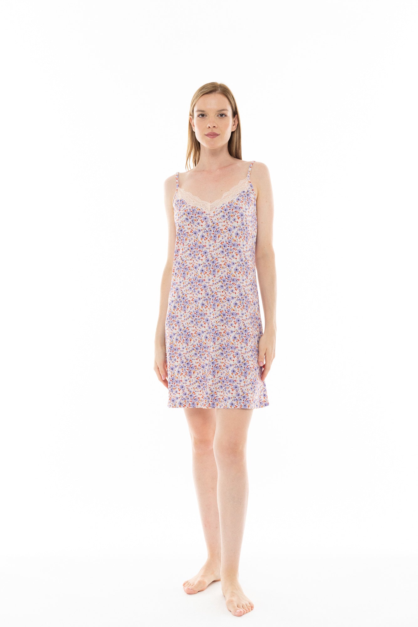 Pink Label - Nightgown Violete Flower