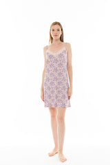 Pink Label - Nightgown Violete Flower