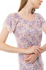 Pink Label - Pyjama Capri Violete Flower