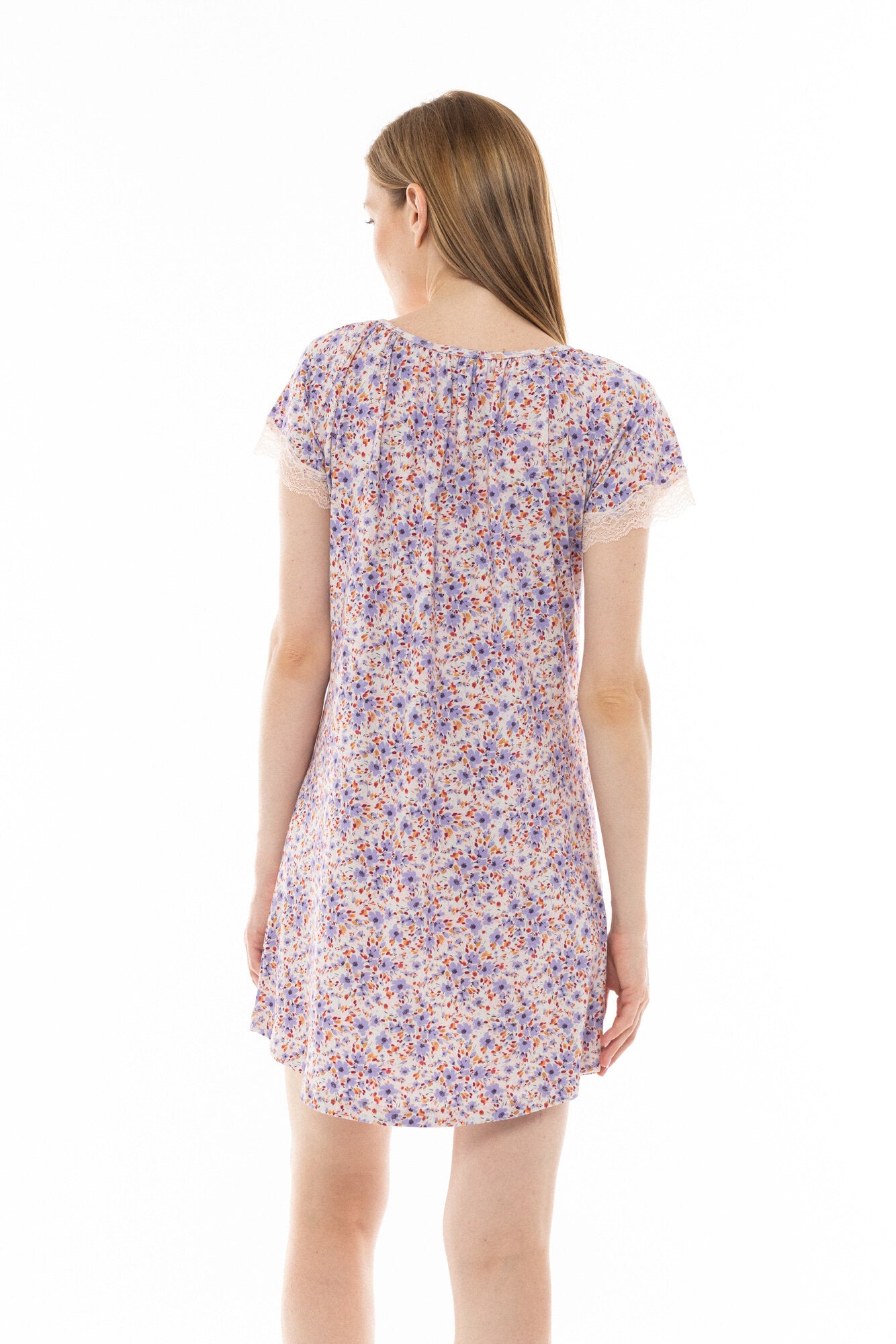 Pink Label - Nightgown Violete Flower