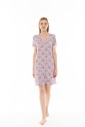 Pink Label - Nightgown Violete Flower