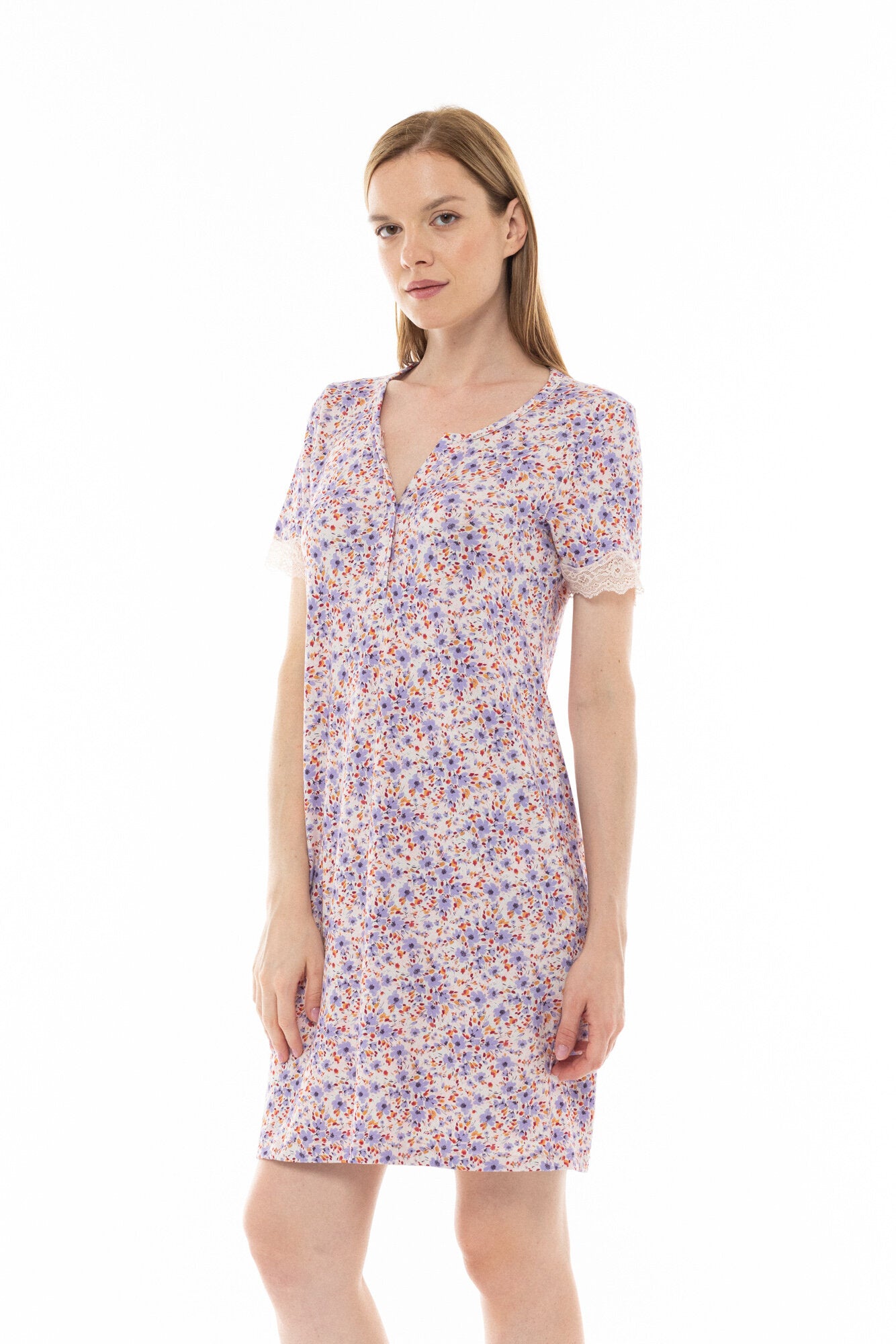 Pink Label - Nightgown Violete Flower