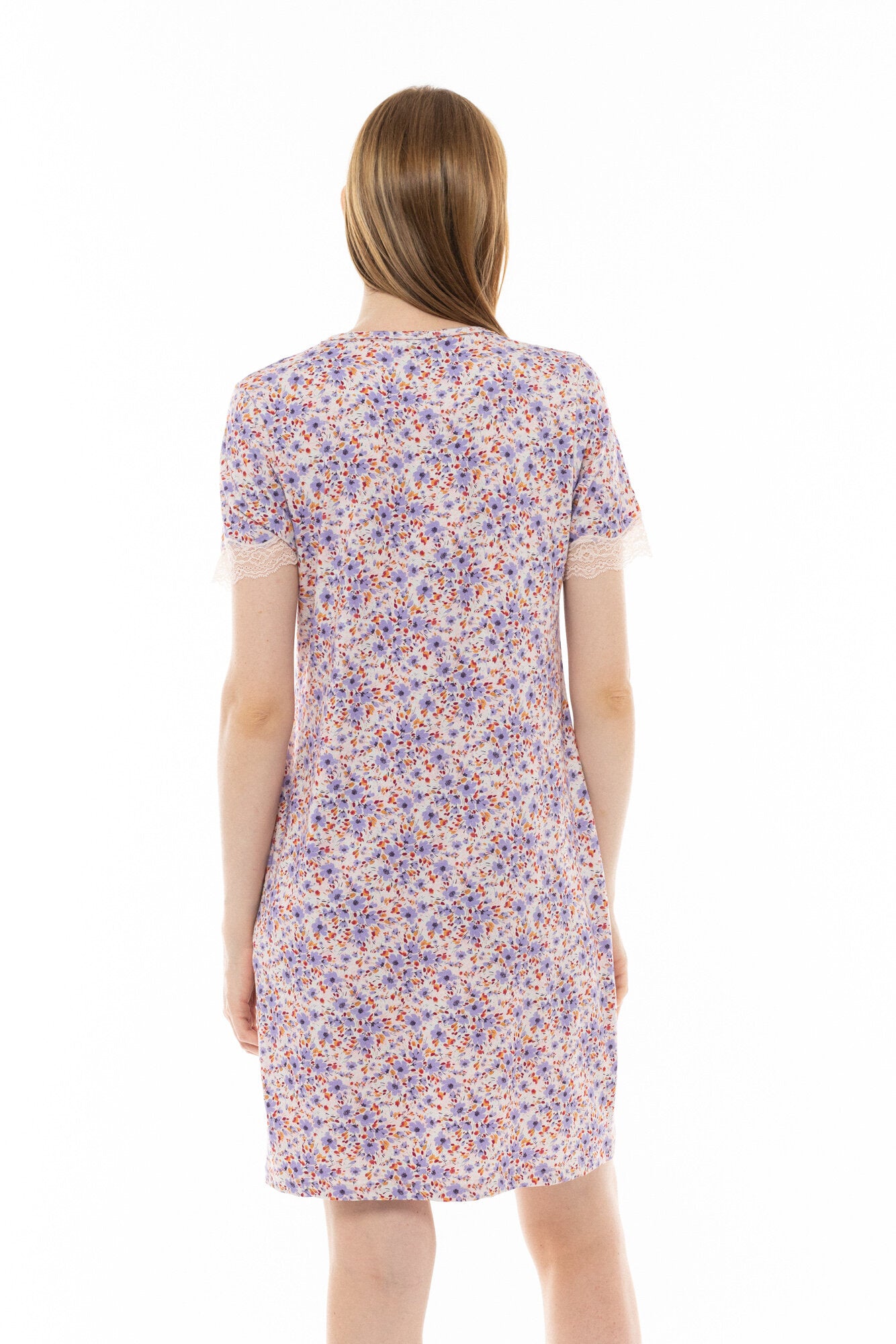 Pink Label - Nightgown Violete Flower