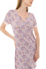 Pink Label - Nightgown Violete Flower