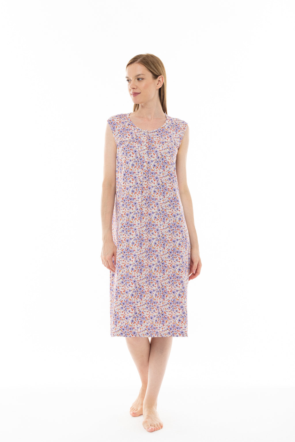Pink Label - Nightgown Classic Violete Flower