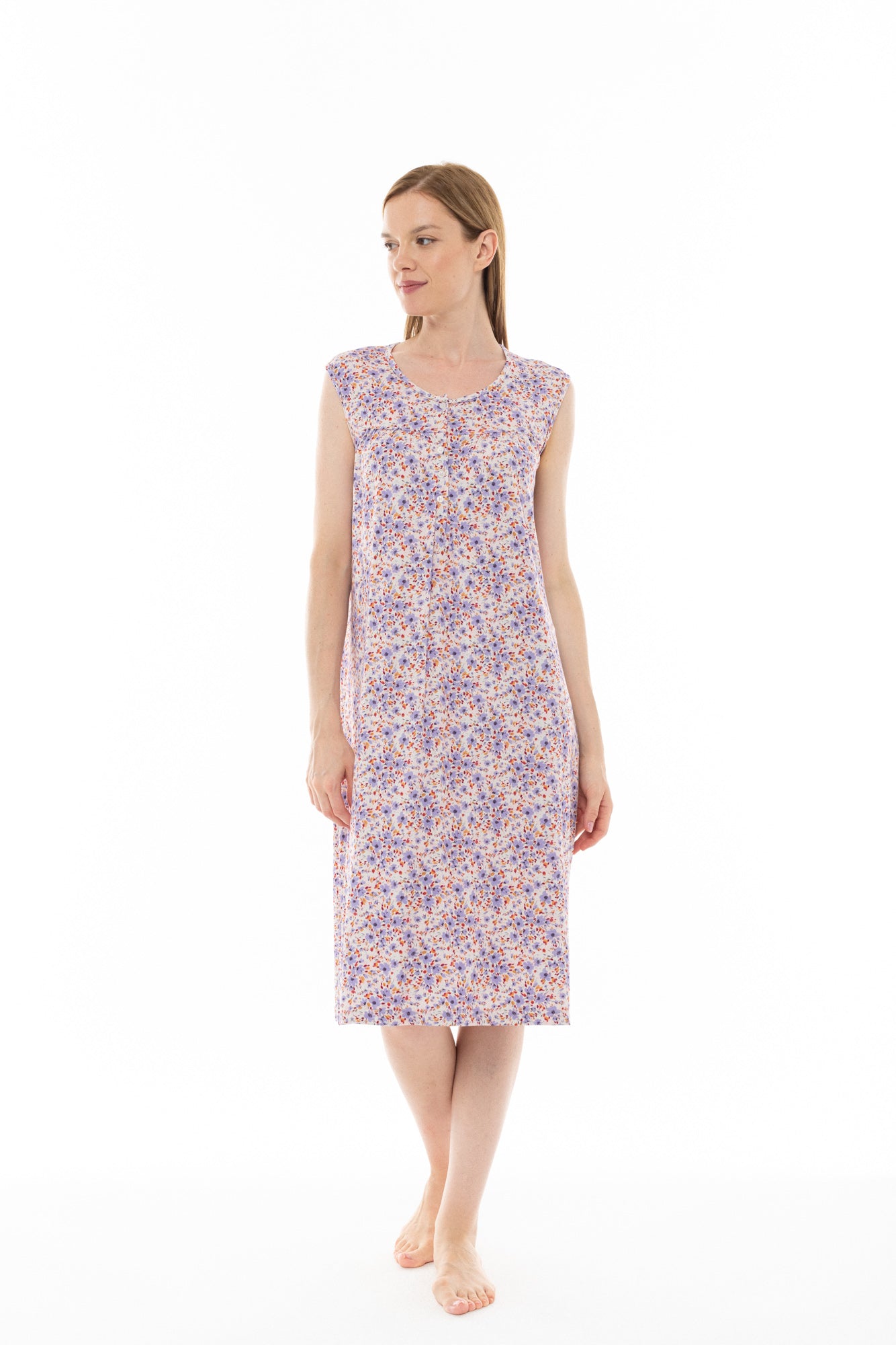 Pink Label - Nightgown Classic Violete Flower