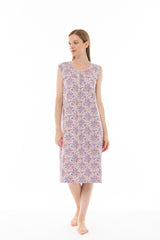 Pink Label - Nightgown Classic Violete Flower