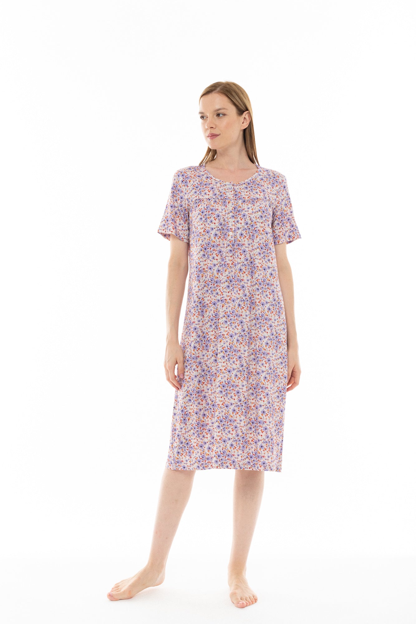 Pink Label - Nightgown Classic Violete Flower