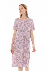 Pink Label - Nightgown Classic Violete Flower