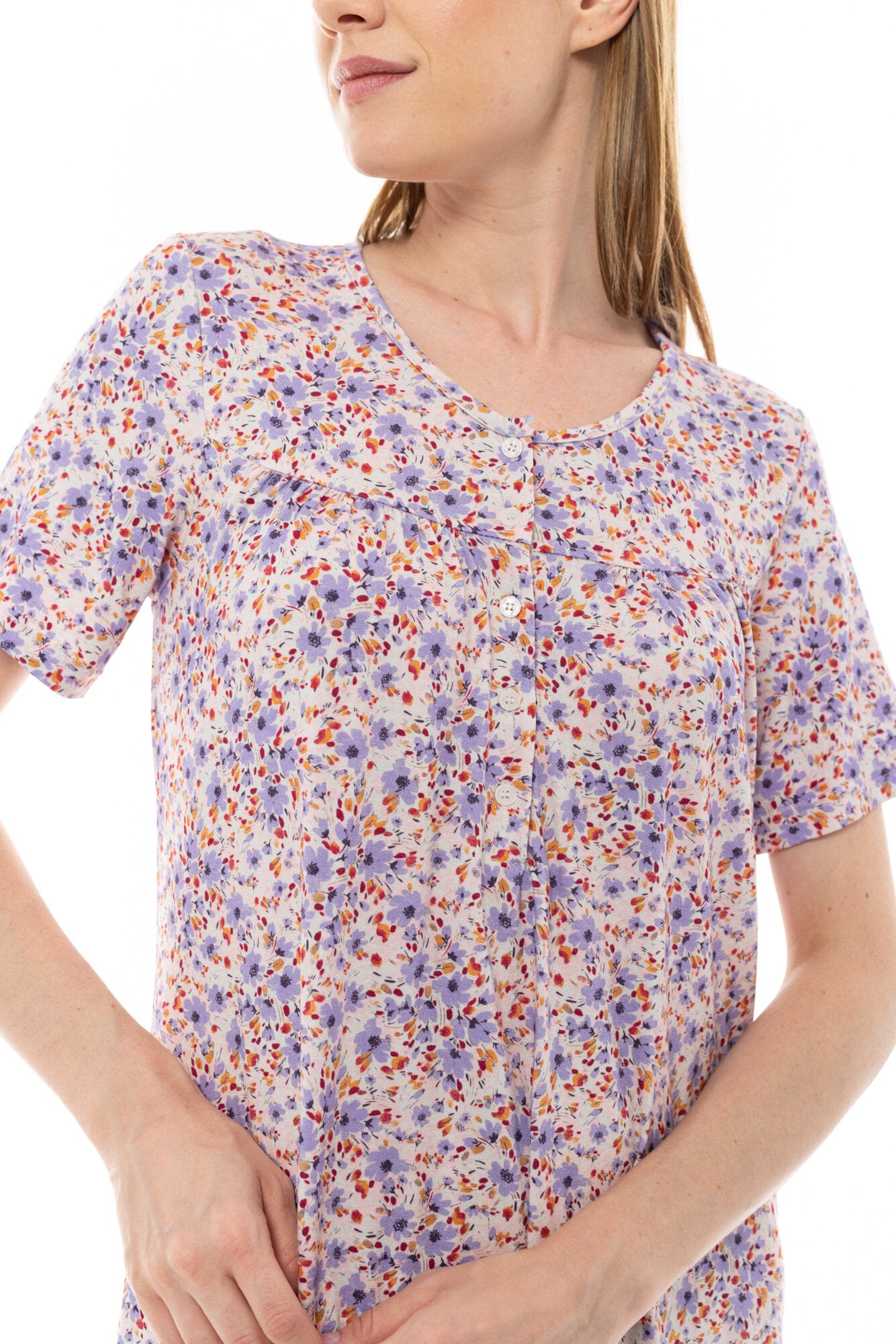 Pink Label - Nightgown Classic Violete Flower