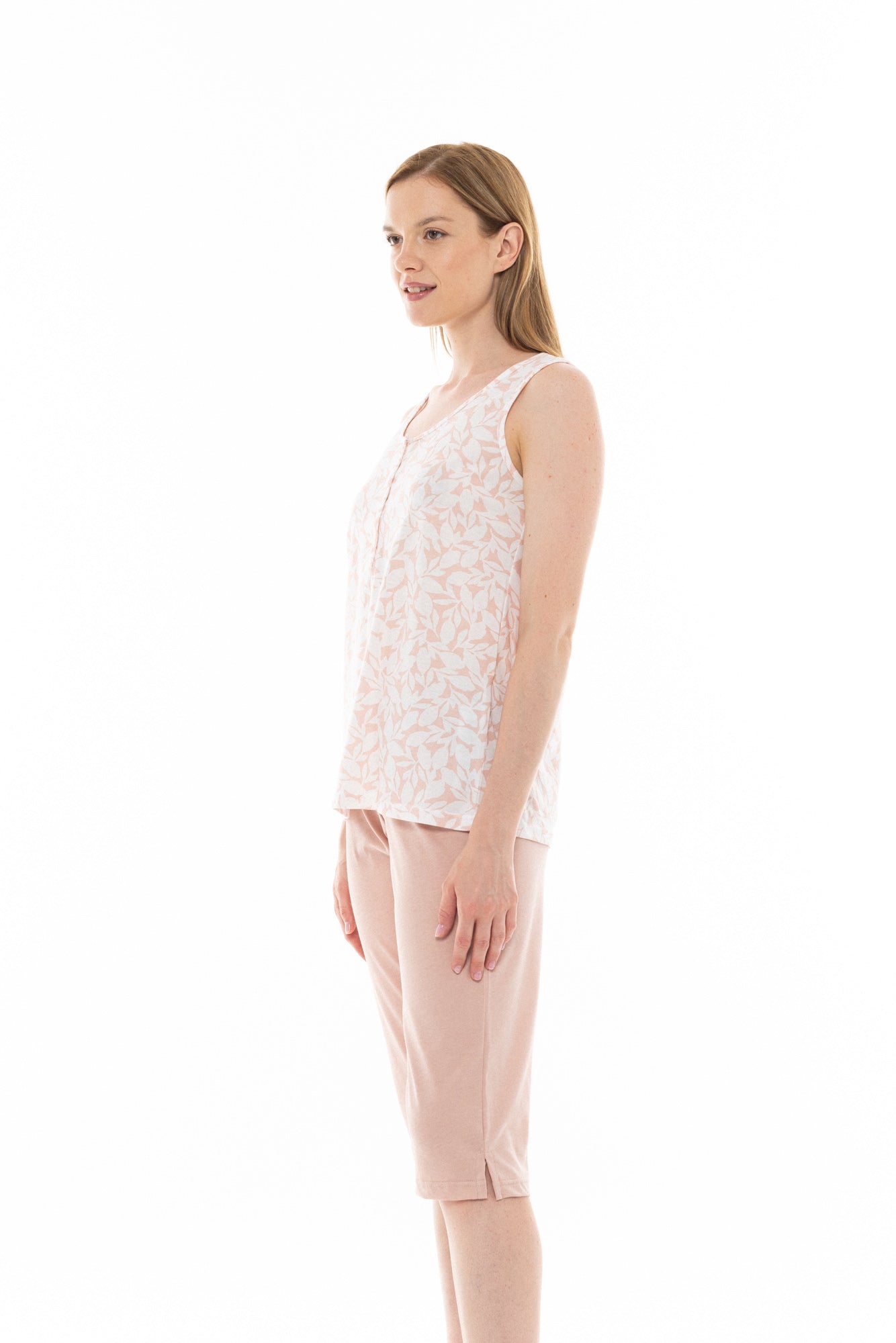 Pink Label - Pyjama Capri Pink Flower
