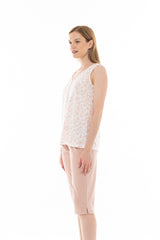 Pink Label - Pyjama Capri Pink Flower