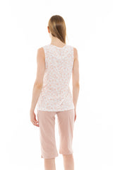 Pink Label - Pyjama Capri Pink Flower