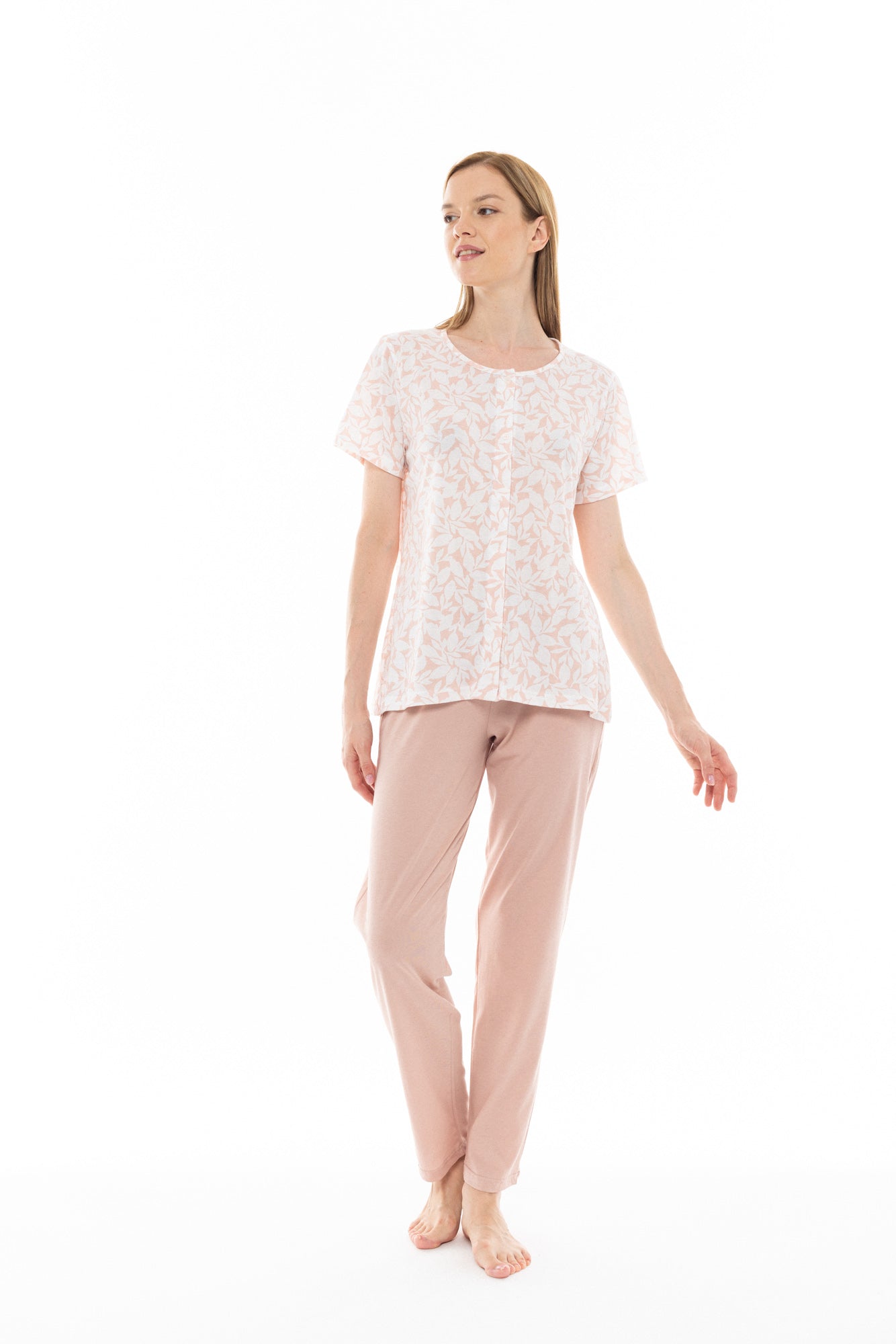 Pink Label - Pyjama Capri Pink Flower