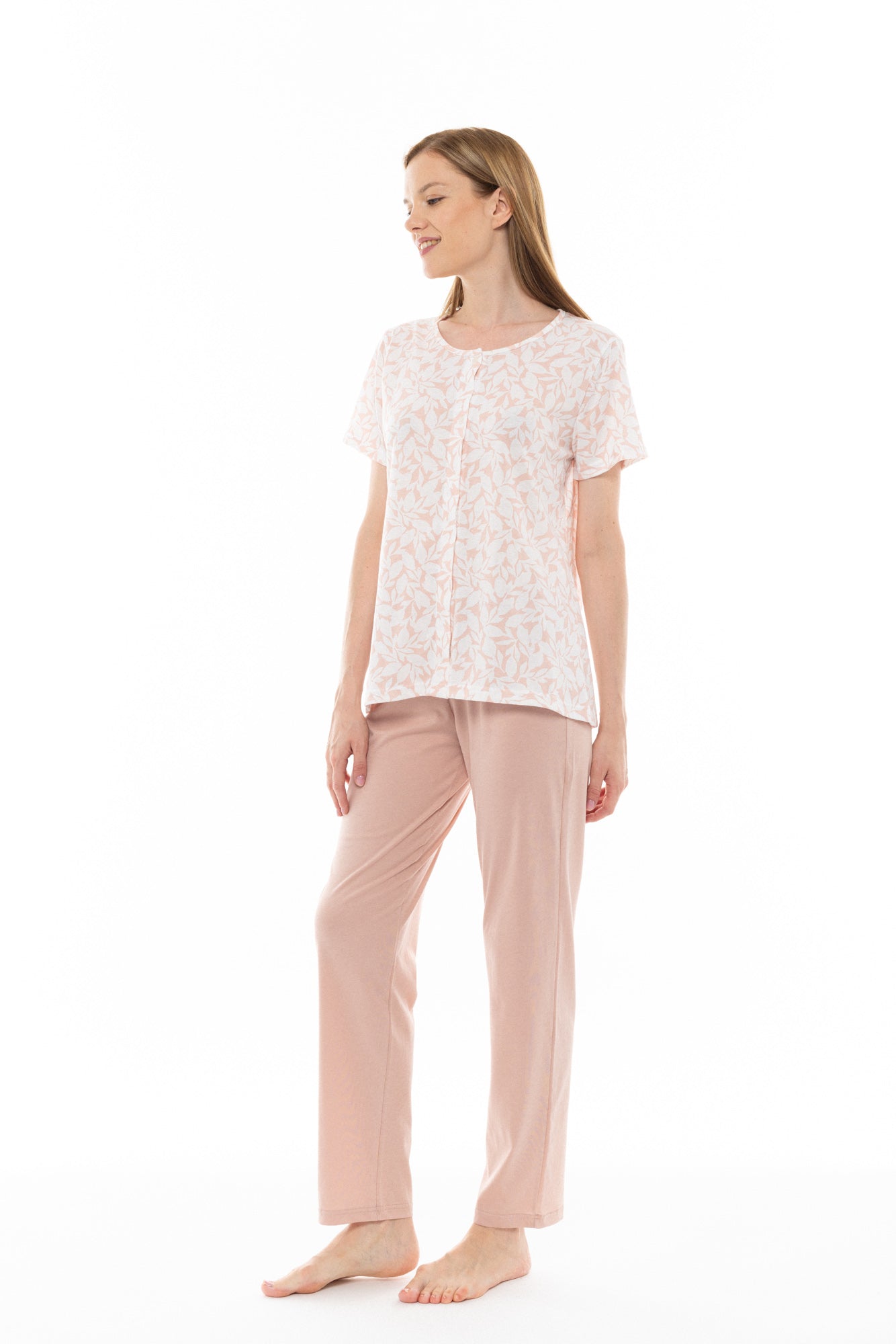 Pink Label - Pyjama Capri Pink Flower
