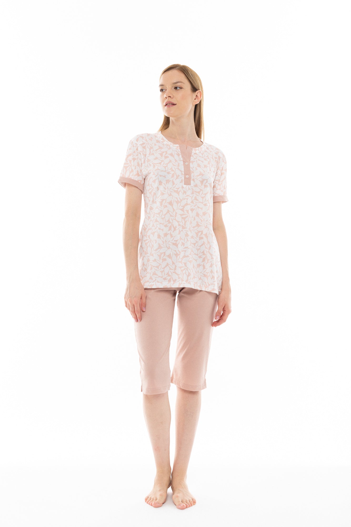 Pink Label - Pyjama Capri Pink Flower
