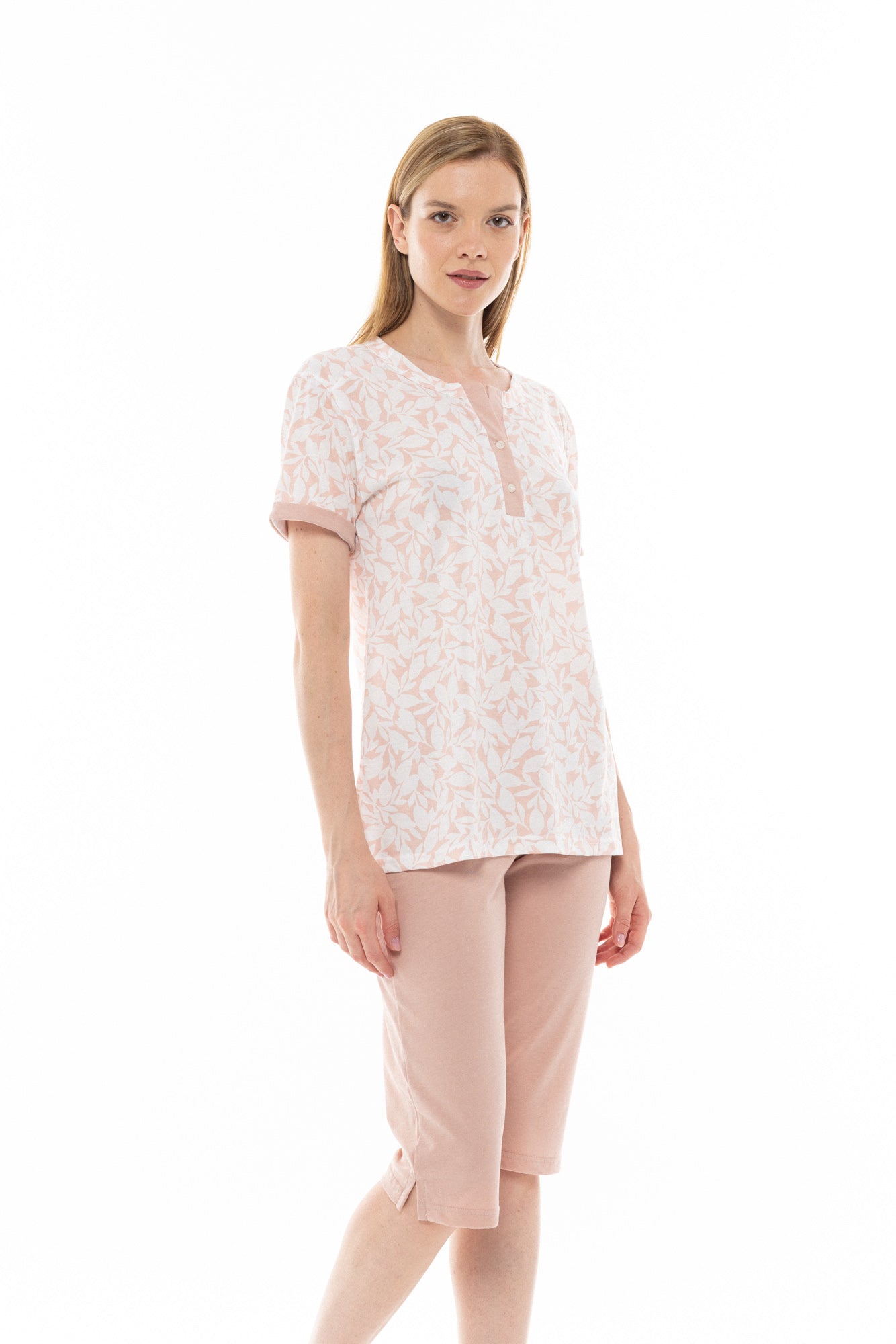 Pink Label - Pyjama Capri Pink Flower
