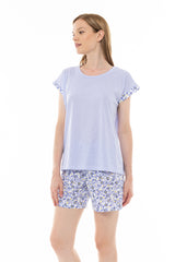 Pink Label - Pyjama Blue Flower Stripe
