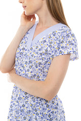 Pink Label - Pyjama Blue Flower Stripe