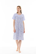 Pink Label - Nightgown Classic Blue Flower Stripe