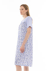 Pink Label - Nightgown Classic Blue Flower Stripe