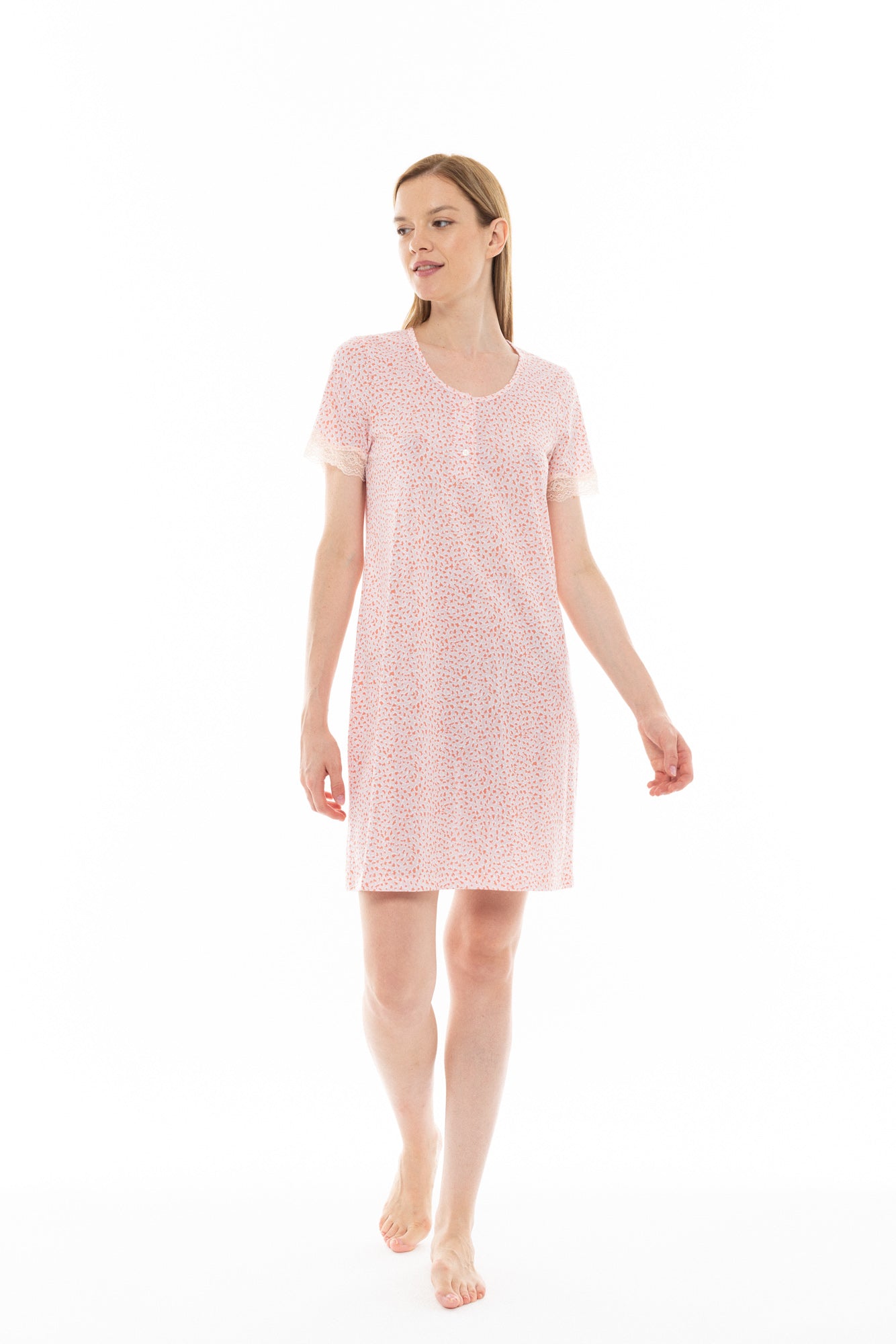 Pink Label - Nightgown Orange Leo