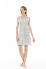 Pink Label - Nightgown Aqua Geo