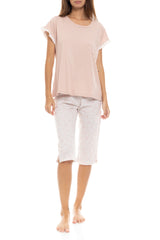 Pink Label - Pyjama Capri Romantic Flower