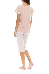 Pink Label - Pyjama Capri Romantic Flower
