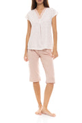 Pink Label - Pyjama Capri V Romantic Flower