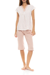 Pink Label - Pyjama Capri V Romantic Flower
