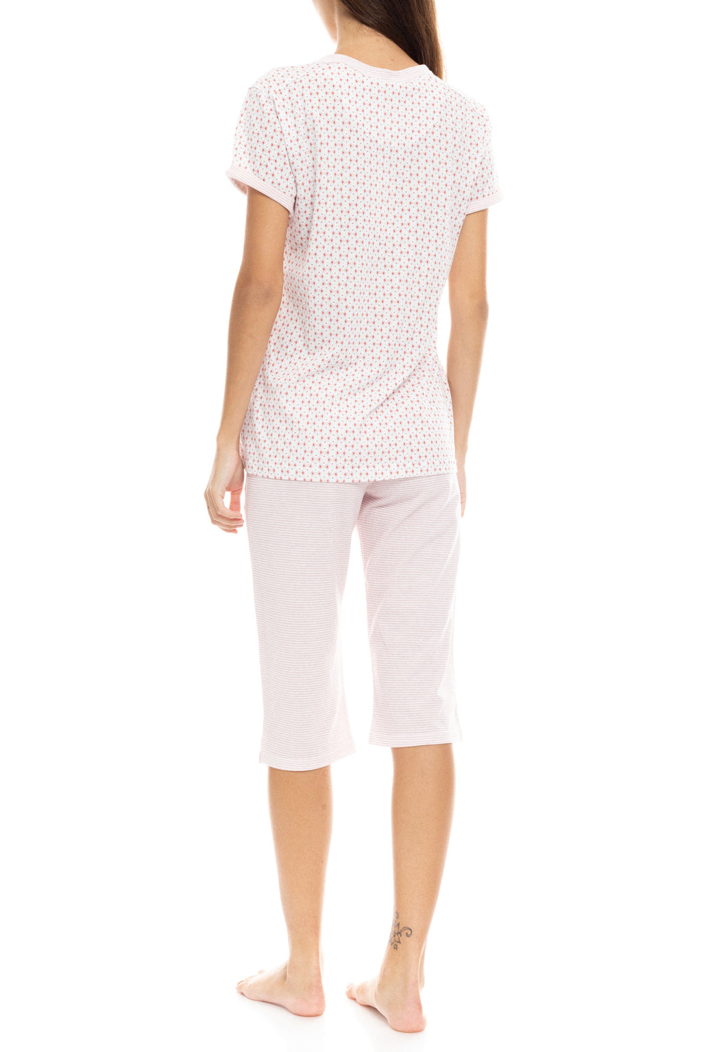 Pink Label - Pyjama Capri Pink Geo