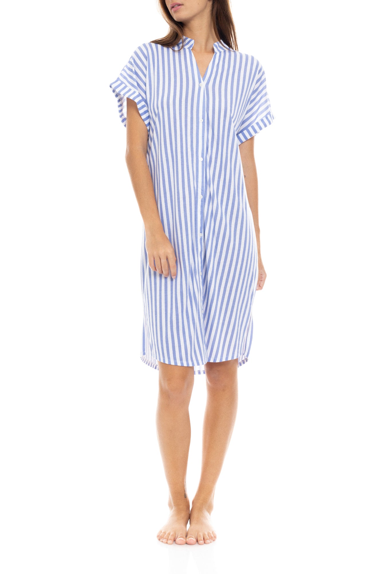 Pink Label - Nightgown Soft Blue Stripe