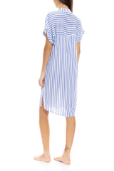 Pink Label - Nightgown Soft Blue Stripe