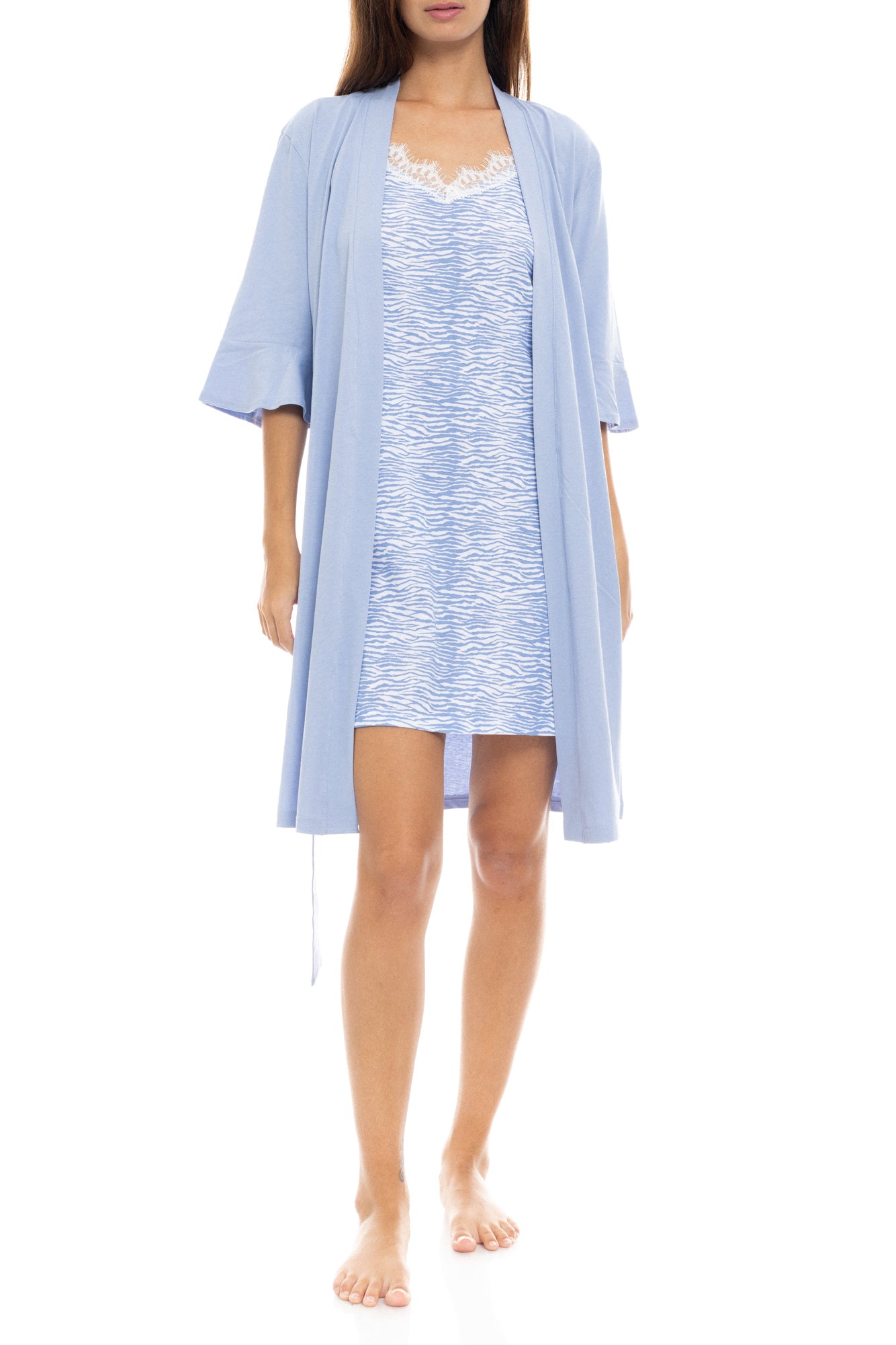 Pink Label - Nightgown Blue Leo