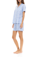 Pink Label - Pyjama Shorts Blue Leo