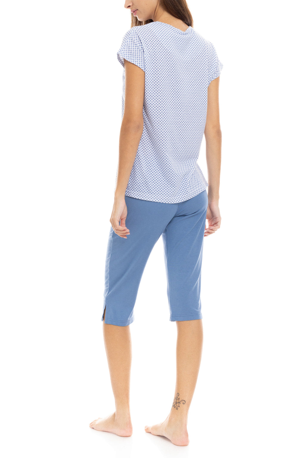 Pink Label - Pyjama V Capri Spring Nights