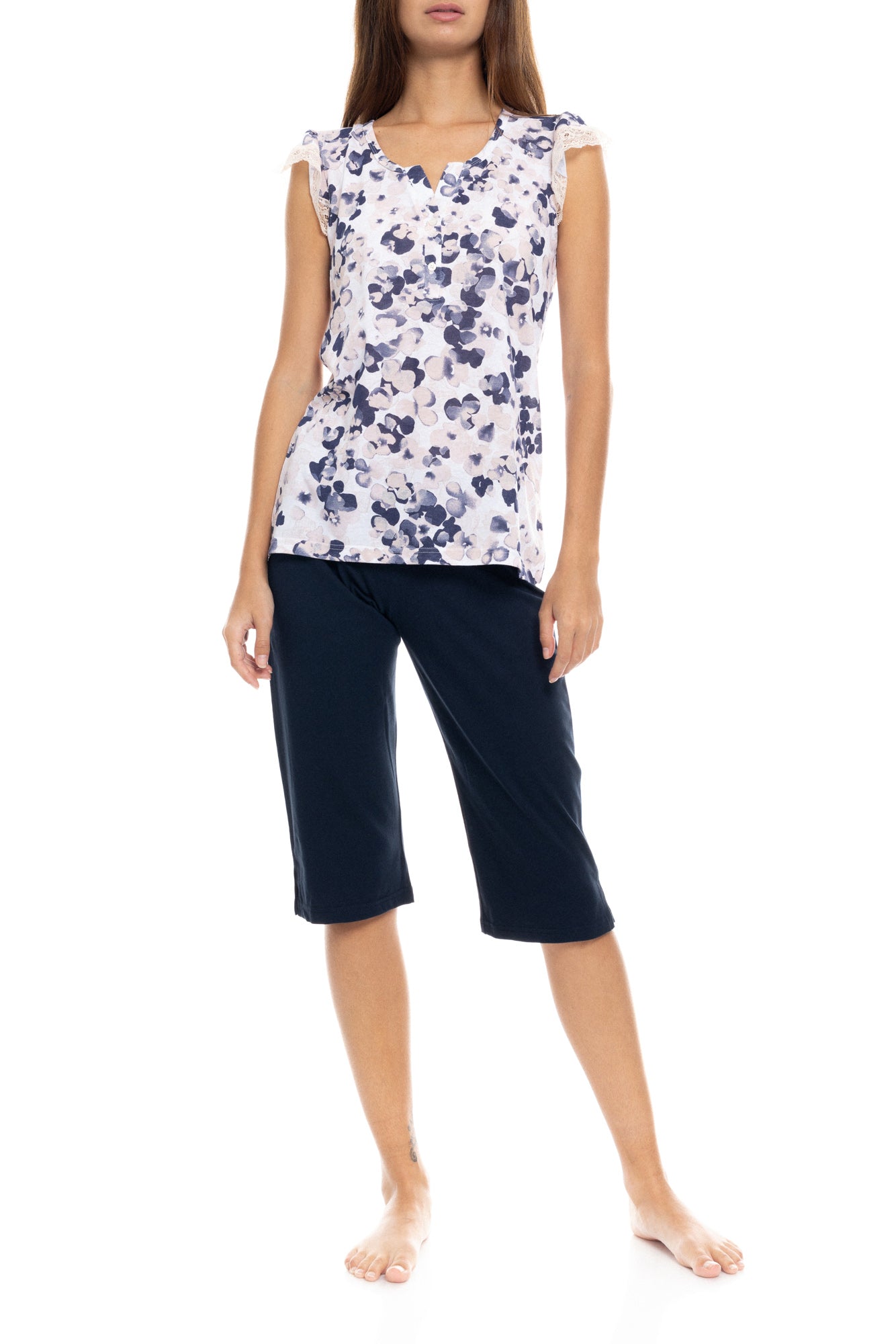 Pink Label - Pyjama Capri Elegant Nights