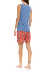 Pink Label - Pyjama Shorts Blooming Flower