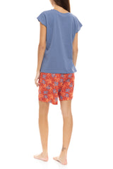 Pink Label - Pyjama Shorts Blooming Flower