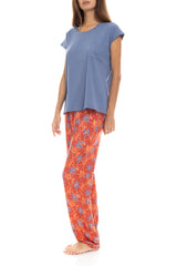 Pink Label - Pyjama Long Pants Blooming Flower