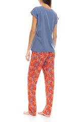 Pink Label - Pyjama Long Pants Blooming Flower