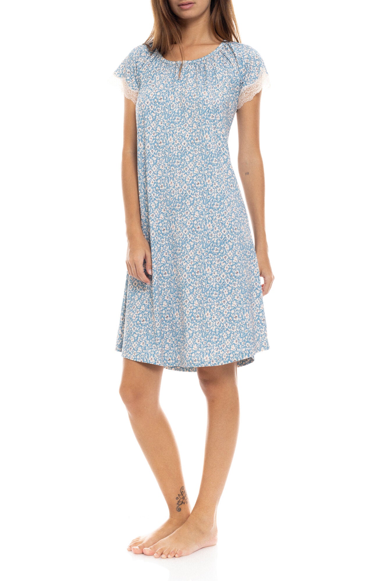 Pink Label - Nightgown Blue Flower